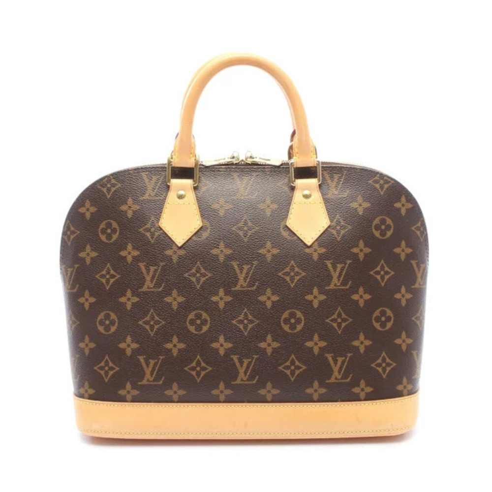 Louis Vuitton Alma handbag canvas leather Monogram brown